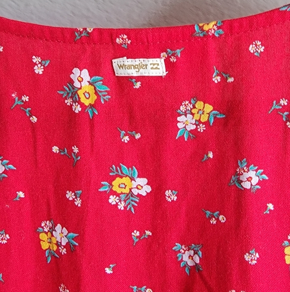 Billabong x Wrangler Floral Balloon Sleeves Mini Dress - Picture 6 of 7